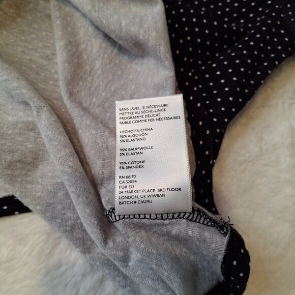 Pins & Needles Polka Dot Crop Top Sz M Button Front Rockabilly Retro Pin Up - Picture 9 of 14